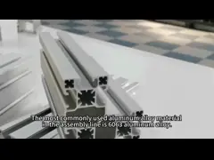 2525 Монтажная линия Алюминиевый профиль Автоматизированный конвейерный ремень Управление цепочкой поставок video