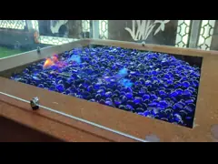 400 мм Внешние газовые садовые огневые ямы Кортен сталь природный газ Внешний огонь video