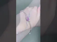 ピンク ダイヤモンド テニス ブレスレット 2.08ct