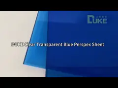Unbreakable Translucent Light Blue Colored Cast Plexiglass Sheet