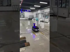 Охранный патруль Автоматическое подзарядка Интеллектуальный робот для большой площади Фабрика школьный охранник video