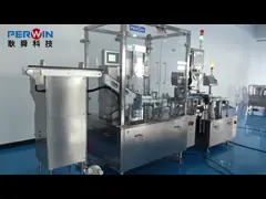 Асептическая заполнительная машина из нержавеющей стали мощностью 2 кВт с системой управления ПЛК video