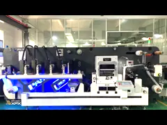 VAN-360F roll to roll servomotor flatbed label die cutting machine high precision