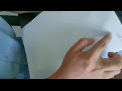 WG4533 Clear BOPP 50um Acrylic Glue White Glassine Liner