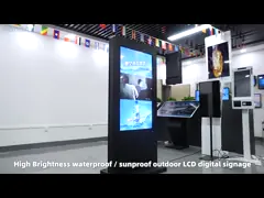 Широкий угол просмотра наружной рекламной пленки с экраном 55 Wifi / Ethernet video