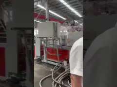 1 - 3 мм толщины ПВХ гидроизоляционная мембрана производственная линия конический двойной винтовой экструдер video