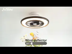 22 Inches Flush Mount Led Bladeless Ceiling Fan Low Profile Dimming Light