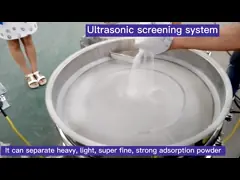 Один разделитель вибрации тонкоизмельченного порошка машины слоя ультразвуковой вибрируя фильтруя video