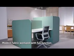 Рабочее место раздела офиса столов модульного рабочего места офиса с складной кроватью video
