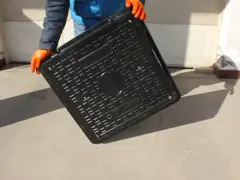 Прочная облегченная смесь крышки люка квадрата FRP для увеличенной безопасности video