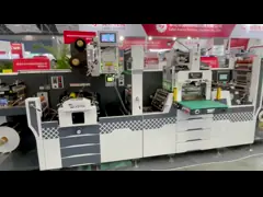 MDC-360 plus four flexo station roll to roll cold stamping lamination and flatbed or rotary die cutting machine