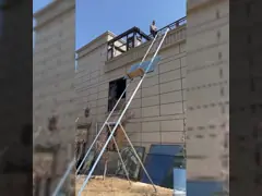 Специальный безопасный электрический грузовой лестничный подъемник 200 кг для дверей и окон video