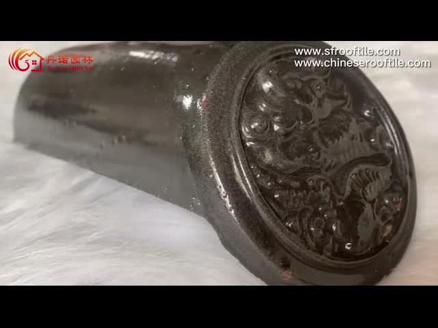 Construction Projects Antique Old Chinese Roof Tile Glazed Ceramic Roofing Tiles Material video