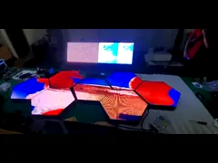 Полноцветный водонепроницаемый шестиугольный светодиодный дисплей Внутренний пользовательский светодиодный видеодисплей video