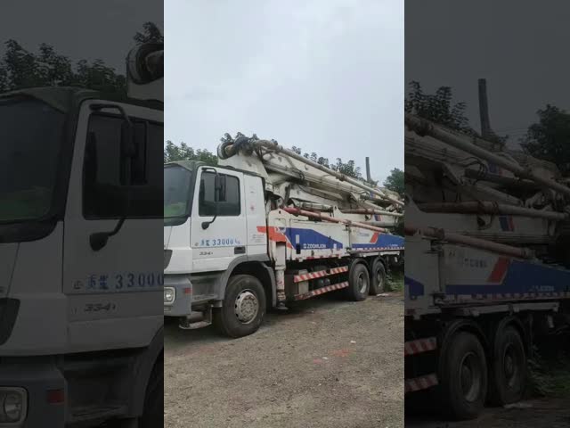 In 2011 Zoomlion Mercedes Benz Chassis 47 M Concrete Pump Truck 5 Cylinders 5 Masts