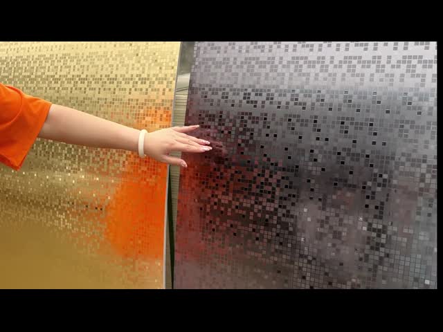 Высококачественный новый продукт Золотая металлическая мозаика Бамбуковый древесный уголь видео