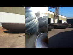 Промышленная двухшпиндельная крышка конца DN15-DN1200 трубы SS крышки трубы нержавеющей стали S31703 video