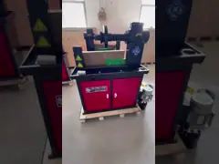 SC-695 Ремонт ремня Гидравлический ремня Выпрямительная машина Колесо Формирующая машина Ремня Свертная машина video