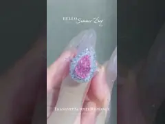 合成実験室製 ピアス ダイヤモンド ペンダント ネックレス 3.46ct VS1 ピンク色