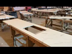 Калаката цвет искусственный столешницы кварцевых каменных плиток 3200x1600 мм для кухни video