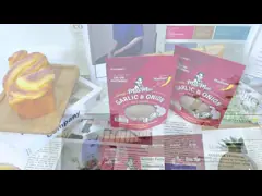 Напечатанный на заказ 250 г 500 г пластиковый пакет для упаковки пищи video