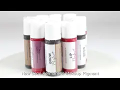 OEM 6ml Semi Permanent Makeup Pigments Fade Resistant video