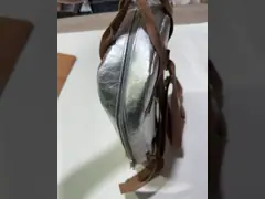 Sostenibile Eco Bagpack Biodegradabile Oro Argento Riutilizzabile Busta di Carta Kraft Lavabile In Stree