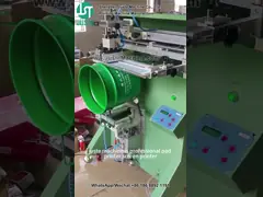 Printer layar melengkung Mencetak Logo Untuk Ember Plastik (8)