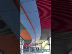 Системы потолка дефлектора экрана в-образности ISO железнодорожный вокзал алюминиевой Multicolor внутренний video