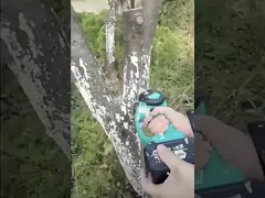 Портативная литий-ионная бензопила перезаряжаемая деревообрабатывающая небольшая ручная электрическая 4 дюйма 6 дюймов падающая пила video