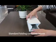 Ветерстойкий Ударностойкий Большой складной контейнерный дом Оцинкованная стальная рама video