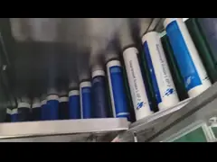 Plastic Lubricant Cartridges Tube Screen Printing Machine 1-6 Colors 80pcs / Min video