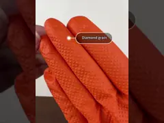 OEM Промышленная механическая перчатка алмазная рукоятка текстурированная рука по заказу с шаблоном коробка черная механика по заказу резиновые перчатки нитрил video