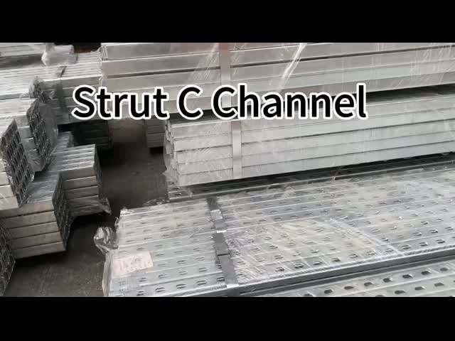 600kg/M ロード スチール ストラット チャネル フォトボータイク ブレーケット ホットディップ 熱電熱ソーラーマウントシステム