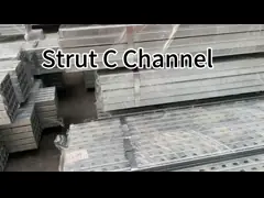 600кг/м нагрузка стальной подвески канала фотоэлектрическая кронштейн горячее погружение оцинкованная солнечная установка система video