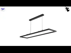 Dali Dimmable LED Pendent Lamp LED Panel Light Hanging Commercial Residential High End Class Anti Glare 4FT 5FT 50W 60W Просветительная лампа с регулируемой светодиодной лампой video
