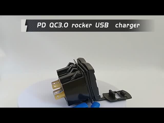 12в 24в USB зарядное устройство Rocker переключатель быстрое зарядное сок водонепроницаемое быстрое двойное Pd Qc3.0 для автомобилей лодка видео