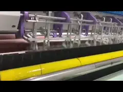 Высокая скорость 2450 мм прочная постельная простыня изготавливает много игловой кулирующий аппарат video