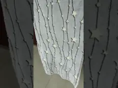 Темная светящая ткань ватки фланели 230gsm для одеяла диван-кровати video