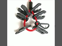 Red Jet Ski Safety Lanyard Spiral Outboard Engine Killcord With 7 Keys