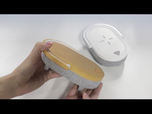 Волшебное быстрое беспроводное зарядное устройство с светодиодным светом / динамиком OEM ODM видео