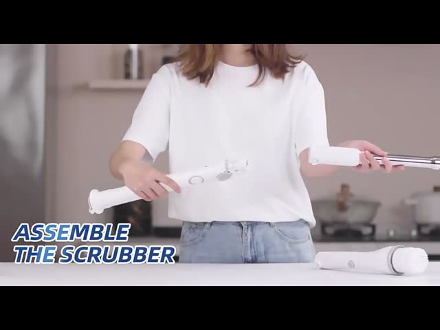 Сдвигаемая электрическая чистка щеткой Spin Cleaner для ванной 2500mAh