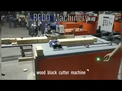 Wood Sawdust Block Cutting Machine Wood Pallet Block Cutter