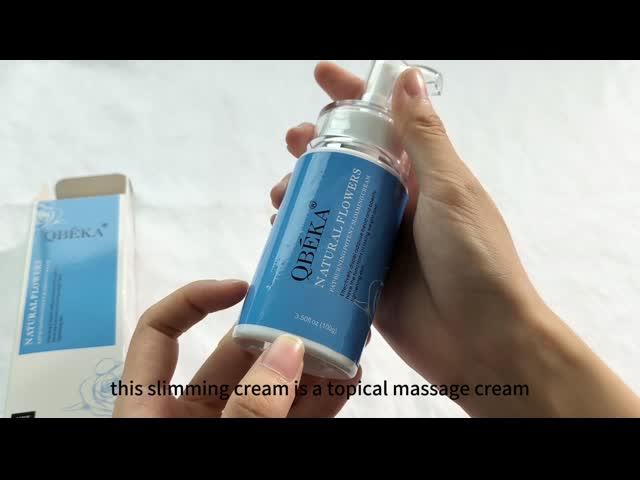 Оптовая продажа Потеря веса Естественные цветы Сжигание жира Мощный обезжирающий массажный крем Уменьшение пигментации видео