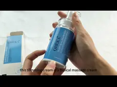 Оптовая продажа Потеря веса Естественные цветы Сжигание жира Мощный обезжирающий массажный крем Уменьшение пигментации video