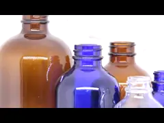 50 мл 100 мл Мини- бутылки для лосьонов из стёкла янтарного цвета video