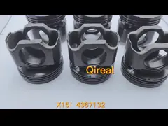 4367132 Пистоны дизельных двигателей для экскаваторов QSX15 video