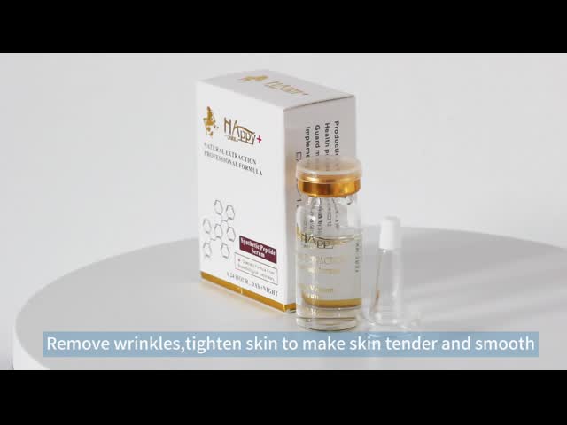 Укрепление кожи Эссенция синтетический пептид сыворотка эффективно удаляет морщины видео