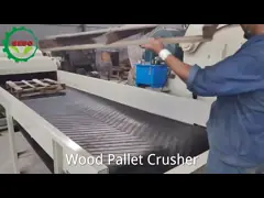 Multifunctional Wood Pallet Shredder Machine 70MM Mesh