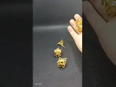 Geely Flower Hollow Metal Dice Set RPG Dragon And Dungeon DND